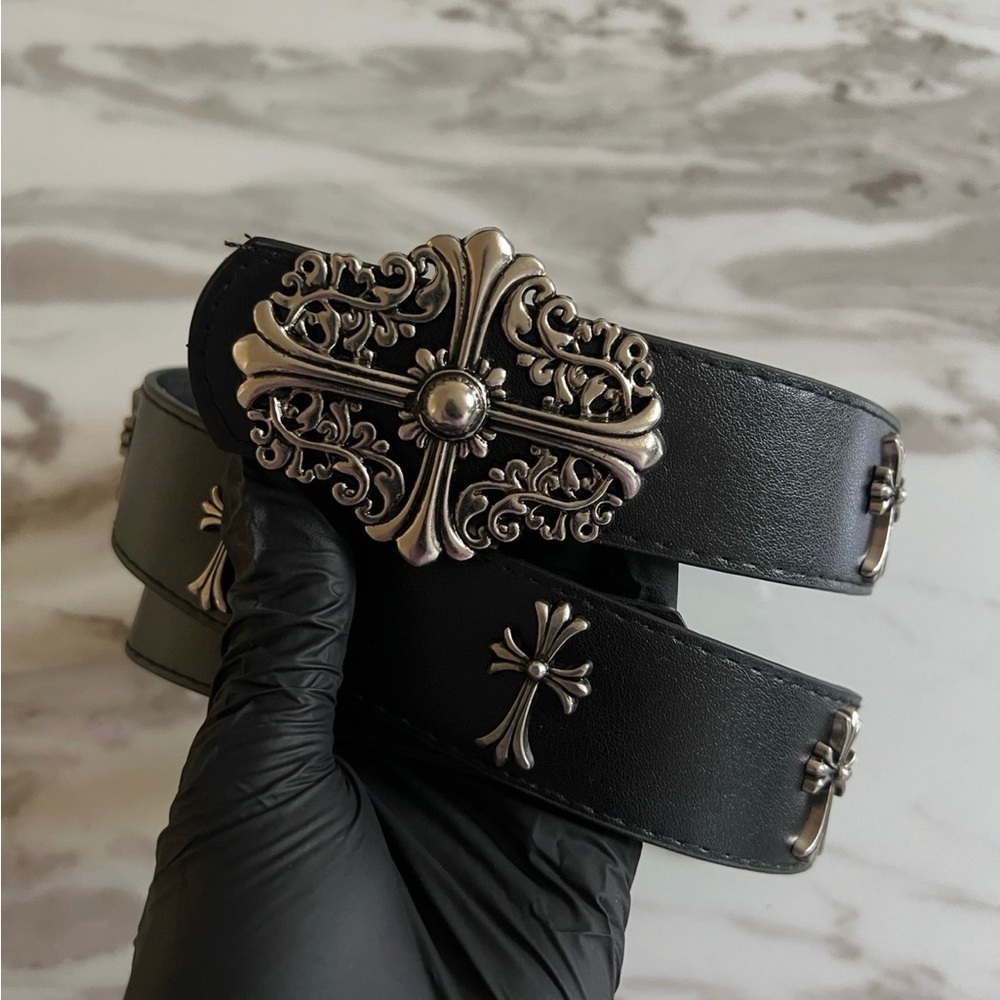 Chrome Heart Inspired Gothic Belt